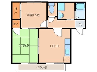 グリーン城南の物件間取画像